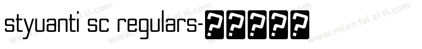styuanti sc regulars字体转换